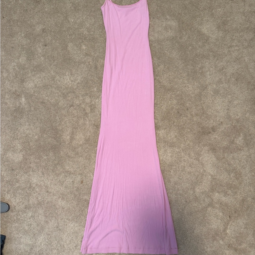 Skims Light Pink Maxi Dress